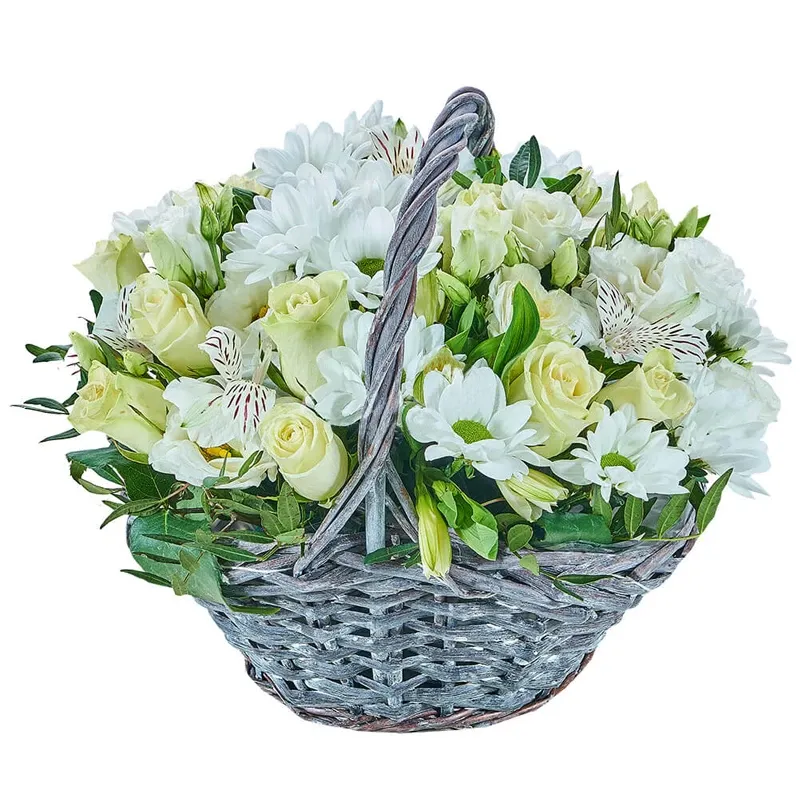 Корзина с цветами «Притяжение»